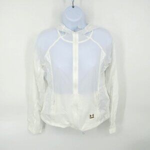Under Armour Womens White Lightweight Hooded Jacket Size M NWT $150